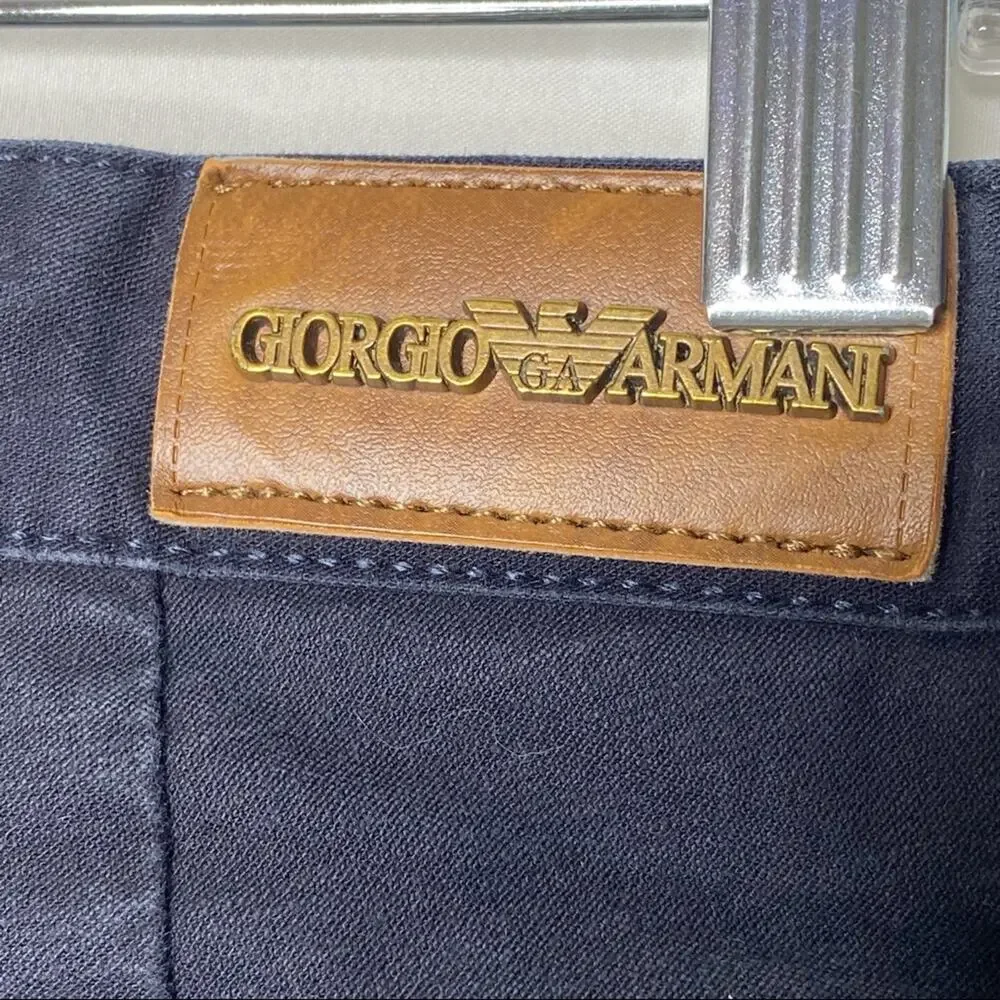Men's Giorgio Armani Blue Pants Size 32 X 34